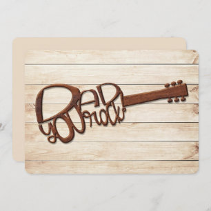 Carte Papa, tu roches Fête des pères en bois sculpté Gui