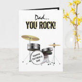 Carte Papa... Tu rois ! Fête des pères (Fleur jaune)