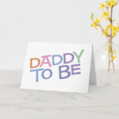 Carte Papa va être (Fleur jaune)