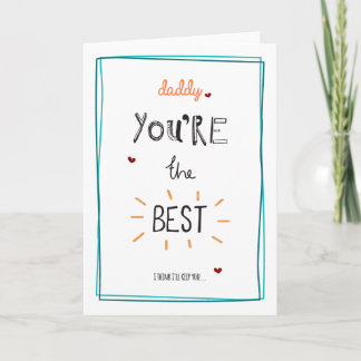 Carte Papa - vous êtes le meilleur