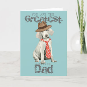 Carte Papa Weimaraner