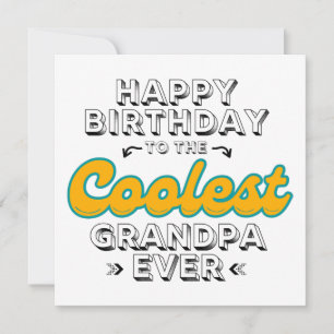 Carte Papamaman le plus cool, Joyeux Anniversaire Papama