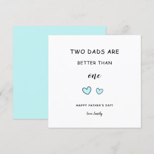 Carte Papás LGBT Fête des pères gays Deux papas mignons