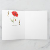 Carte Papaver rhoeas  (Intérieur)