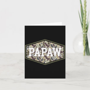 Carte Papaw Camo Camouflage Fête des Pères Grand-père