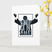 Carte Pape SATAN (Fleur jaune)