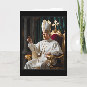 Carte Pape Trump Drôle Trump Vatican Chrétien Rétro Chu