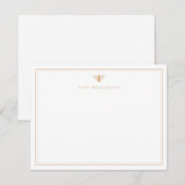Carte Papeterie bébé douce comme du miel (Devant / Derrière)