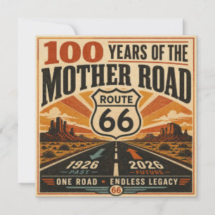Carte Papeterie de la route 66 Centenaire Mother Road