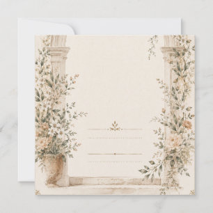 Carte Papeterie de mariage pour cérémonies méditerranéen