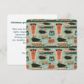 Carte Papeterie de vacances Route 66 Rétro (Devant / Derrière)