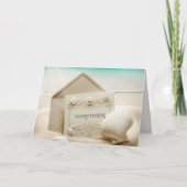 Carte Papeterie mariage Félicitations À Beach Sand (Devant)