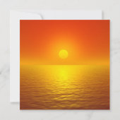 Carte Papeterie Reflet du Coucher de Soleil (Dos)
