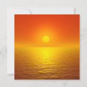 Carte Papeterie Reflet du Coucher de Soleil (Devant)