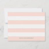 Carte Papeterie simple Pastel Colorblock - orange (Dos)