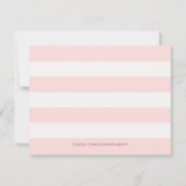 Carte Papeterie simple Pastel Colorblock - Rose (Dos)