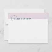Carte Papeterie simple Pastel Colorblock - violet (Devant)