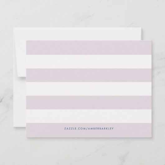 Carte Papeterie simple Pastel Colorblock - violet (Dos)