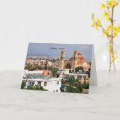 Carte Paphos, Chypre pittoresque vue, (Fleur jaune)