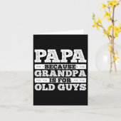 Carte Papi Art Pour Hommes Grand-père Papa Parent Père (Fleur jaune)