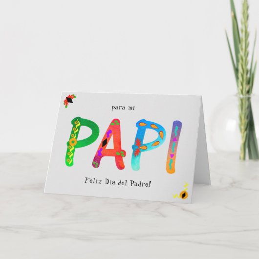 Carte PAPI Bold Geometry Boho Father’s Day  (Devant)