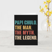 Carte Papi Chulo L'Homme Le Mythe La Légende Cadeau Pour (Fleur jaune)