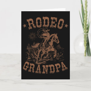 Carte Papi du rodéo cow-boy occidental famille apparieme