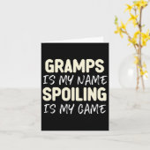 Carte Papi est mon nom Gâcher est mon jeu Drôle  (Fleur jaune)