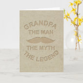 Carte Papi L'Homme La Légende (Fleur jaune)