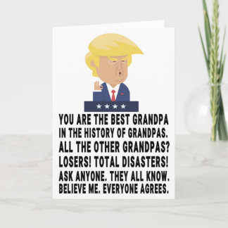 Carte Papi Trump Drôle