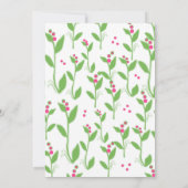 Carte Papier à fleurs rose (Dos)