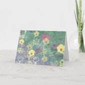 Carte Papier à motif de fleur sauvage pour toute occasio (Devant)