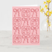 Carte Papier à ruban rose rose (Fleur jaune)