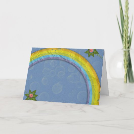 Carte papier arc-en-ciel (Devant)