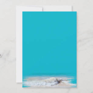 Carte Papier blanc Turquoise Ocean Waves