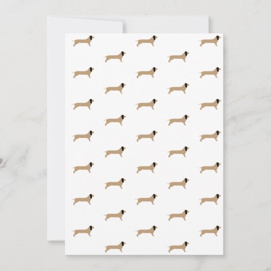 Carte Papier Dachshund (Devant)