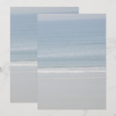 Carte Papier de fond d'océan et de plage vierge (Devant / Derrière)