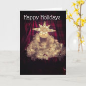 Carte Papier de toilette Arbre de Noël (Fleur jaune)