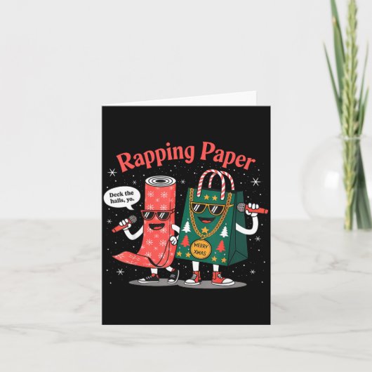 Carte Papier d'emballage drôle rapng Emballage Musique R (Devant)