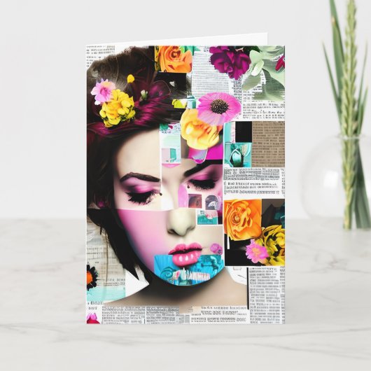 Carte Papier féminin victorien | Penser à vous (Devant)