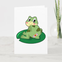 Papier Mâché de feuille de coeur de grenouille
