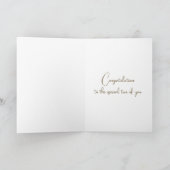 Carte Papier mariage et oublier-moi-non (Intérieur)