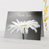 Carte papier Merci de marguerite (Fleur jaune)