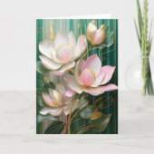 Carte Papier peint en fleurs japonais Magnolia Art (Devant)