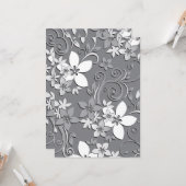 Carte Papier peint fleurs 2 (Devant/Arrière en situation)