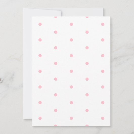 Carte Papier pointillé Polka rose (Devant)