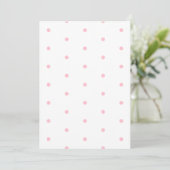 Carte Papier pointillé Polka rose (Debout devant)