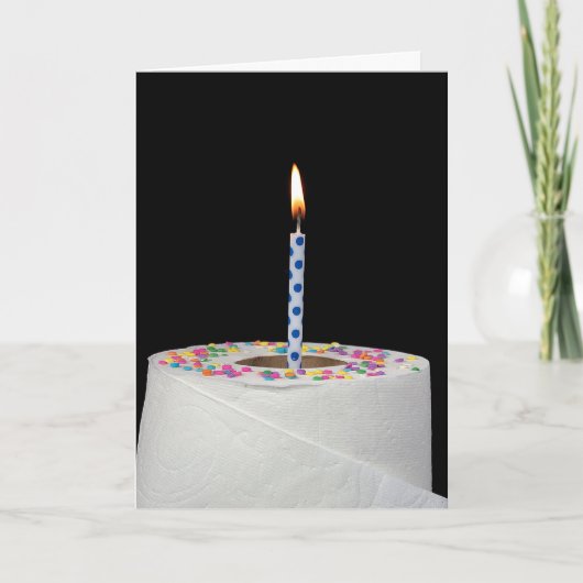 Carte Papier toilette d'anniversaire (Devant)