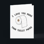 Carte Papier toilette drôle personnalisé de quarantaine<br><div class="desc">Papier toilette drôle personnalisé de quarantaine</div>