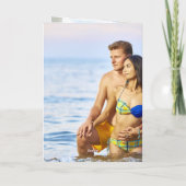 Carte Papier traditionnel 1er anniversaire Coeur (Dos)